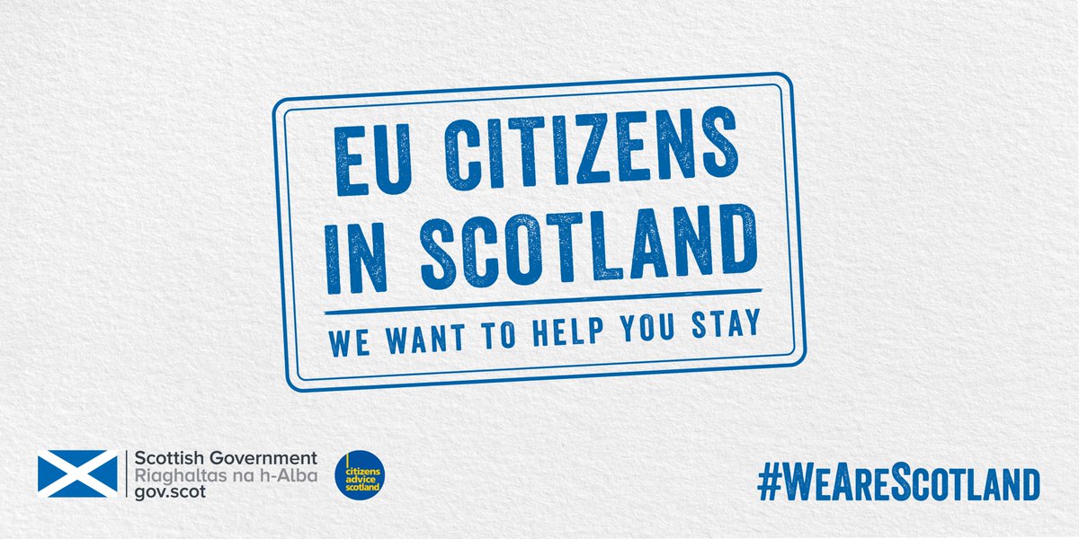 🕛 The deadline to apply to #StayInScotland is the 30th of June 2021.

The First Minister has written an open letter to EU Citizens living in Scotland ✉

Visit bit.ly/FMOpenLetter18… to read the letter, and to find translations into 7 languages.