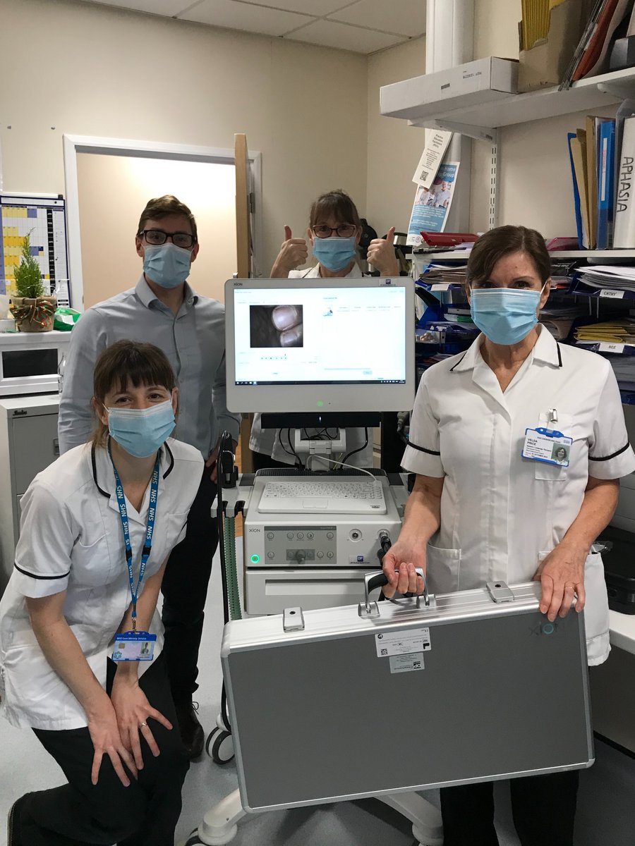 JonnyDepledge1's tweet photo. Another successful install yesterday, this time #MacclesfieldHospital @EastCheshireNHS received their long awaited brand new #Xion #Stroboscopy stack through @DpMedical
It really was Christmas coming early for this team! They can't wait to use it for FEES!! Enjoy ladies! https://t.co/DceOhqrnWJ