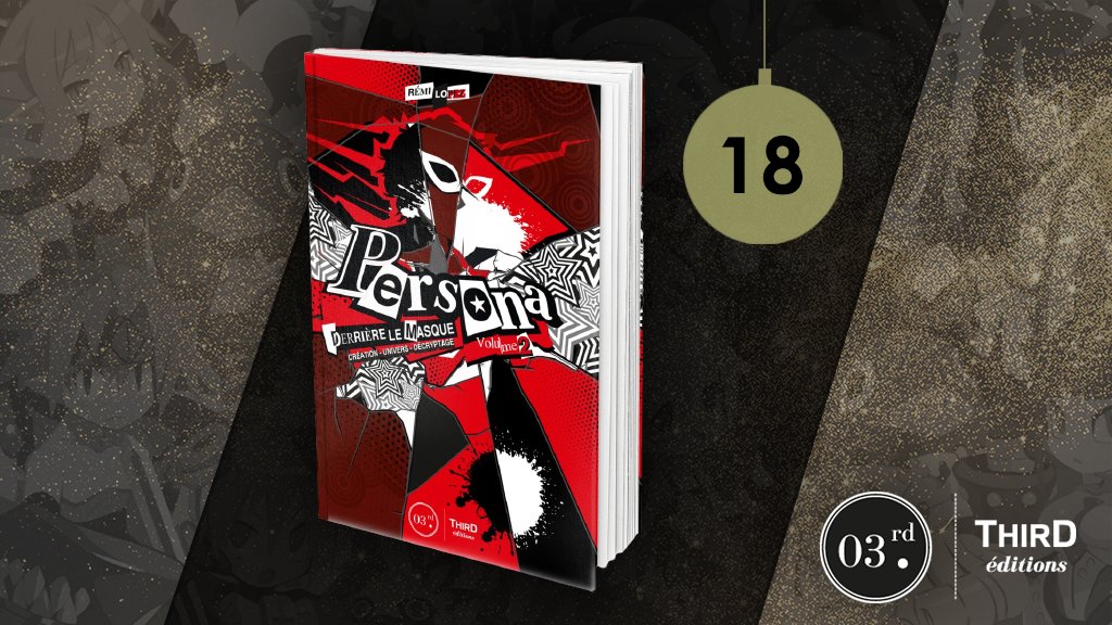 PLAION_FR's tweet photo. ✨ CALENDRIER DE L'AVENT : 1⃣8⃣ Décembre

Pour célébrer l'annonce de #Persona5Strikers, avec @ThirdEditions on vous fait gagner Persona - Derrière le Masque, vol. 2 ! 🦋

Pour participer :
❤️ Follow @KochMediaFR et @ThirdEditions
🔁 RT ce post !

Fin 21.12, FR Only. #KMAvent2020 https://t.co/Em0SlYQPsE