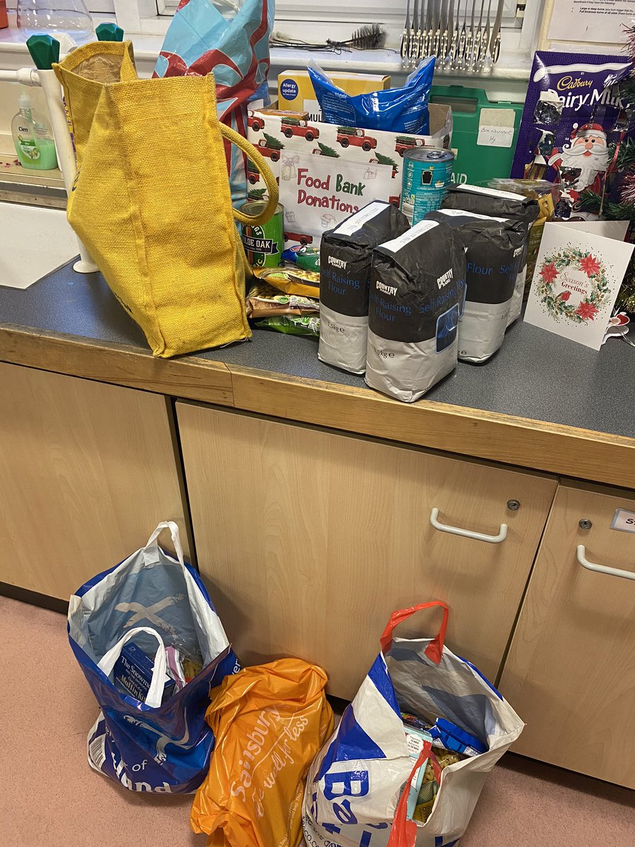 ArbAcadScience's tweet photo. Science corridor food bank donations are overflowing! A brilliant gesture from our pupils! https://t.co/bPBFADsRGR