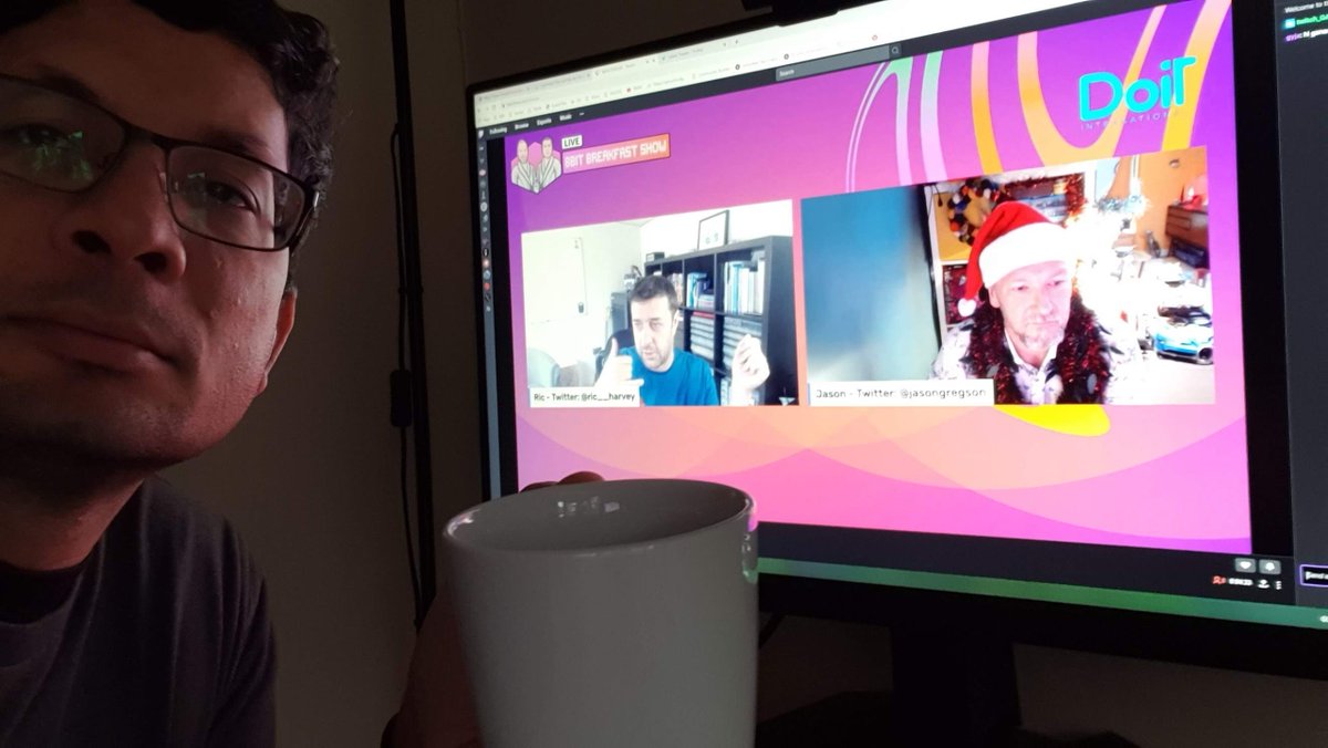 vattybear's tweet photo. Listening in to @AWScomsum this morning listening to @ric__harvey unpicking #awsreinvent2020 news... Find the 4 "mugs" that Ric usually calls for... #awscomsum https://t.co/RlXPlgyS54