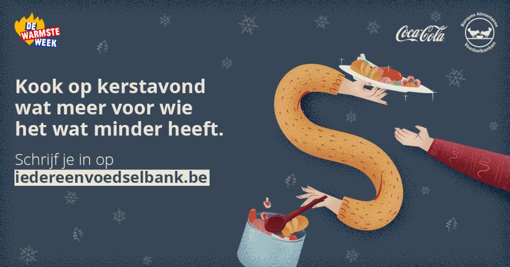 CocaColaBE_nl's tweet photo. Het mooiste cadeau deze feestdagen, dat ben jij zelf 🎄 🎁 Daarom ondersteunt Coca-Cola ook dit jaar opnieuw de voedselbanken. We doen dit niet enkel met een financiële ondersteuning van 20.000 Euro, maar doneren ook producten: https://t.co/NnPi2lmsU0 https://t.co/lOpKTl2sYu