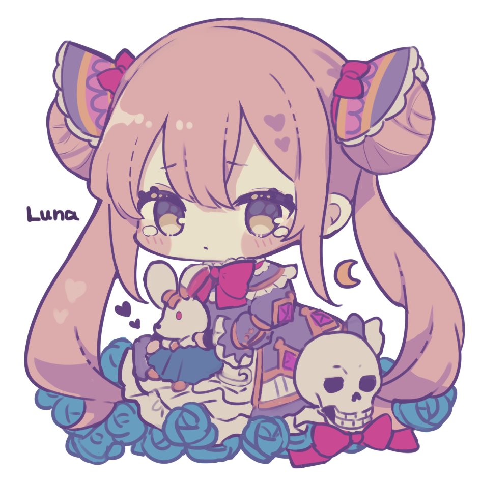 「ルナちゃん～～!アクキーの絵柄にしたいやつ～～!! 」|かるなばるのイラスト
