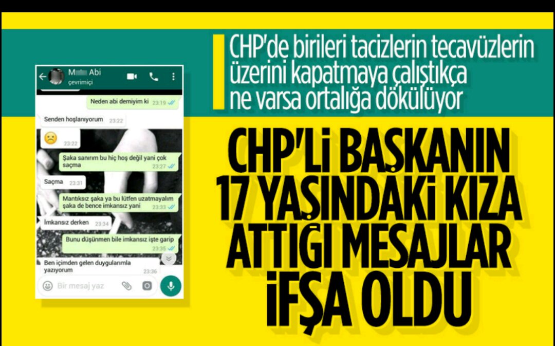 Taciz ve tecavüz listesine marjinal bir başkan daha eklendi,pes diyorum.Zapturapt olmuyorlar,kollayın kendinizi