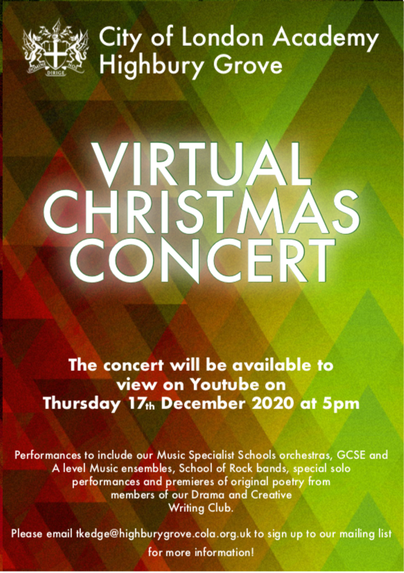 CoLA_HG's tweet photo. The CoLAHG Virtual Christmas Concert is now available to watch here: https://t.co/6PFEuOjHH2 https://t.co/r9Qs9my3UU