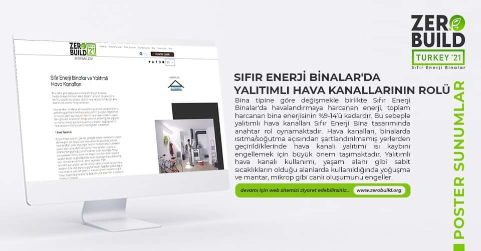 zerobuildist's tweet photo. Sıfır Enerji Binalar'da Yalıtımlı Hava Kanallarının Rolü ZeroBuild Turkey'de.
Poster sunumlarımızın tamamını incelemek ve markanız adına neler yapabileceğimizi görmek için https://t.co/7KFnkDTLv9 adresini ziyaret edebilirsiniz. 
#zerobuildforum #zeroenergy #zeroenergybuildings https://t.co/mBPjqrts3Q