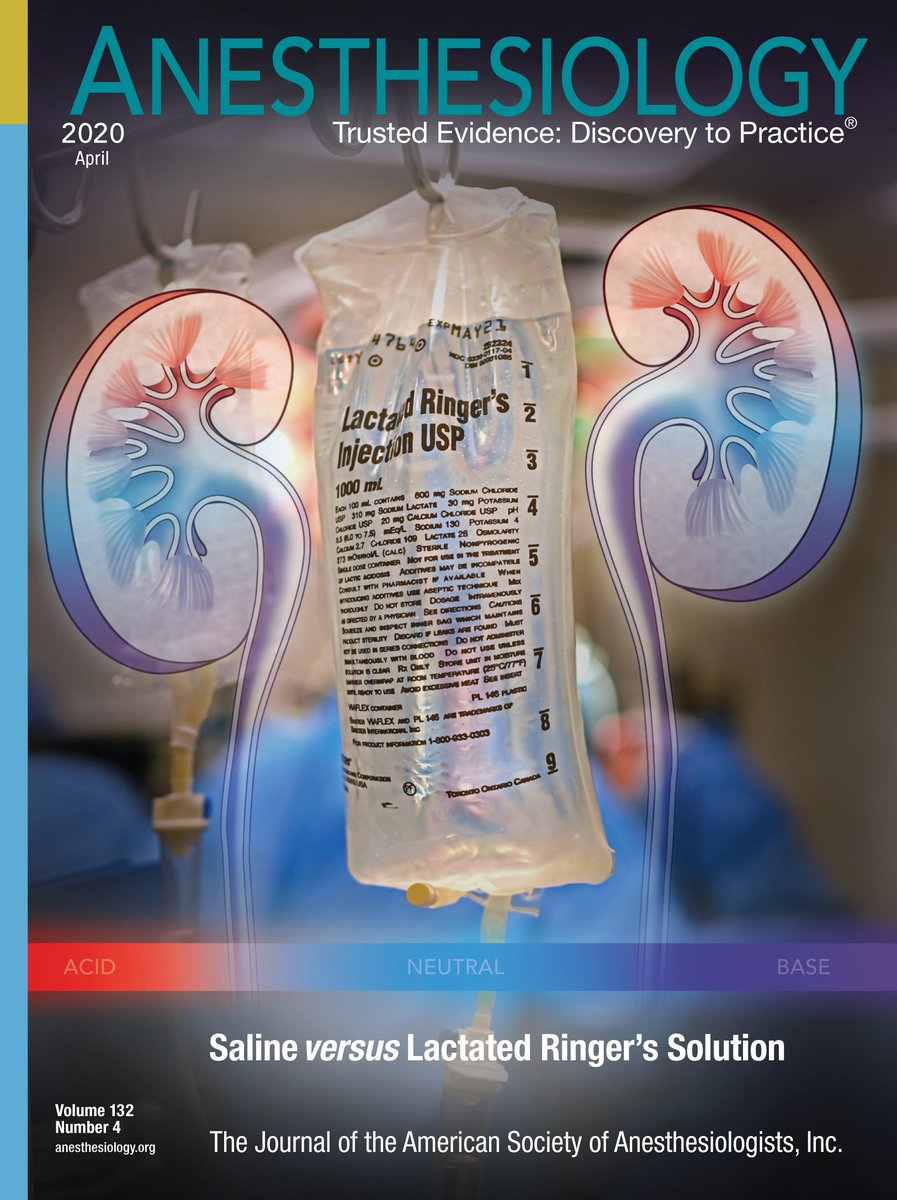 EricHoste's tweet photo. Missed this great cover/infographic on the SOLAR study- crystalloids in surgery. PMID: 31977517 #AKI #Acidbase #fluid #crystalloids #saline #SOLARstudy https://t.co/sMMYOnkPFh