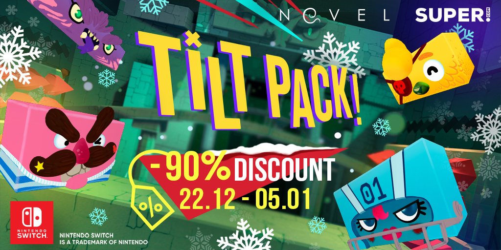 Don’t miss out on your chance to save up money and grab your copy of <a href="/TiltPackGame/">Tilt Pack</a> for #NintendoSwitch with -90% off!

Sale ends 01/05.
EU: bit.ly/3iTxsol

Only for Europe!
 
#TiltPack #indiedev #indiegames #indiegame #games #videogames #discount