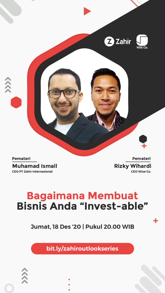 widyafzi's tweet photo. Untuk yang ingin belajar gimana cara investor bisa tertarik dengan bisnis kita, yuk ikuti webinar malam ini jam 20:00 WIB  daftar di https://t.co/iIjuGVLsne https://t.co/r2zP1OZEjG