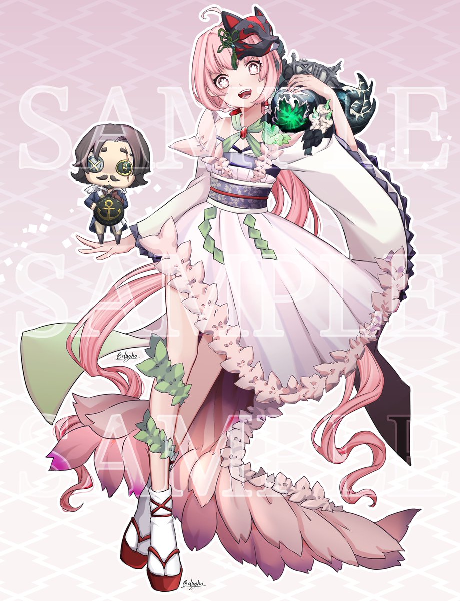 Skimaにて オリジナルキャラ 版権ミニキャラの立ち絵及びアイコンの制作依頼を るるふ 第五沼のイラスト