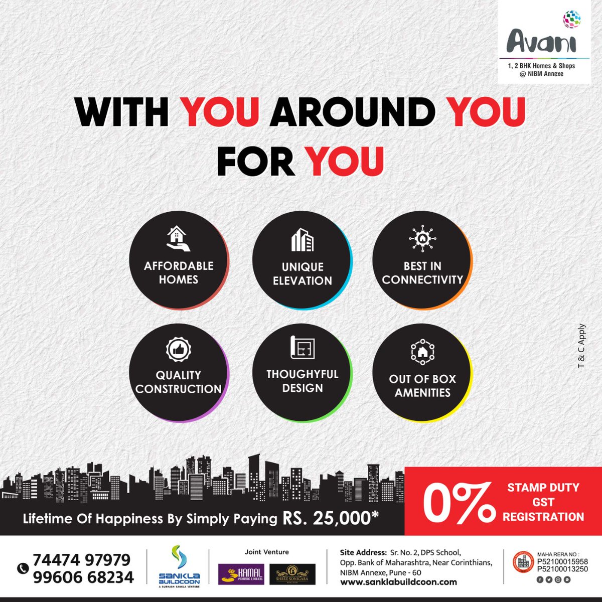 sankla9922's tweet photo. Are you looking for a Spacious #home + #Modernlifestyle + #coolconnectivity but at an affordable price? 
Book Now #Avani 1 &amp;2 BHK Semi furnished Homes by paying Rs. 25,000*/-
RERA No.: P52100013250/P52100015958
📞–7447497979/9960668234
#sanklabuildcoon #dreamhome #househunting https://t.co/fNt2URVoNt