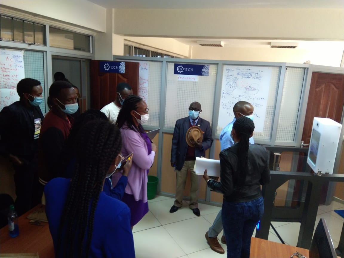 AFECS' C.O.O <a href="/ThuoCynthia/">Cynthia Thuo</a> showcasing the #Apollo #IntelligentBarrierSystem to <a href="/TheIEK/">The Institution of Engineers of Kenya</a>'s honorary secretary Margaret Ogai.
<a href="/FMakatia/">Fidel Makatia, HSC</a> <a href="/steveogetto/">Steve Kinaro</a> <a href="/_EricOuma/">Eric Ouma, HSC</a> @lalan_KE @i_ocholla <a href="/ElijahLimo2/">Elijah Limo</a> <a href="/GeorgeKosimbei/">George Kosimbei🇰🇪</a> 
#intelligent #technology