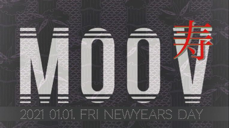 "Euphony" -NEW YEAR COUNTDOWN- で新年を迎え、1:00からはAfter MOOVへと続く。青山LOOPで産声を上げ、20年以上もコアなMUSIC LOVERから絶大なる支持のあるこれぞアンダーグラウンド地下ハウスパーティーMOOVによる2021年の幕開け。