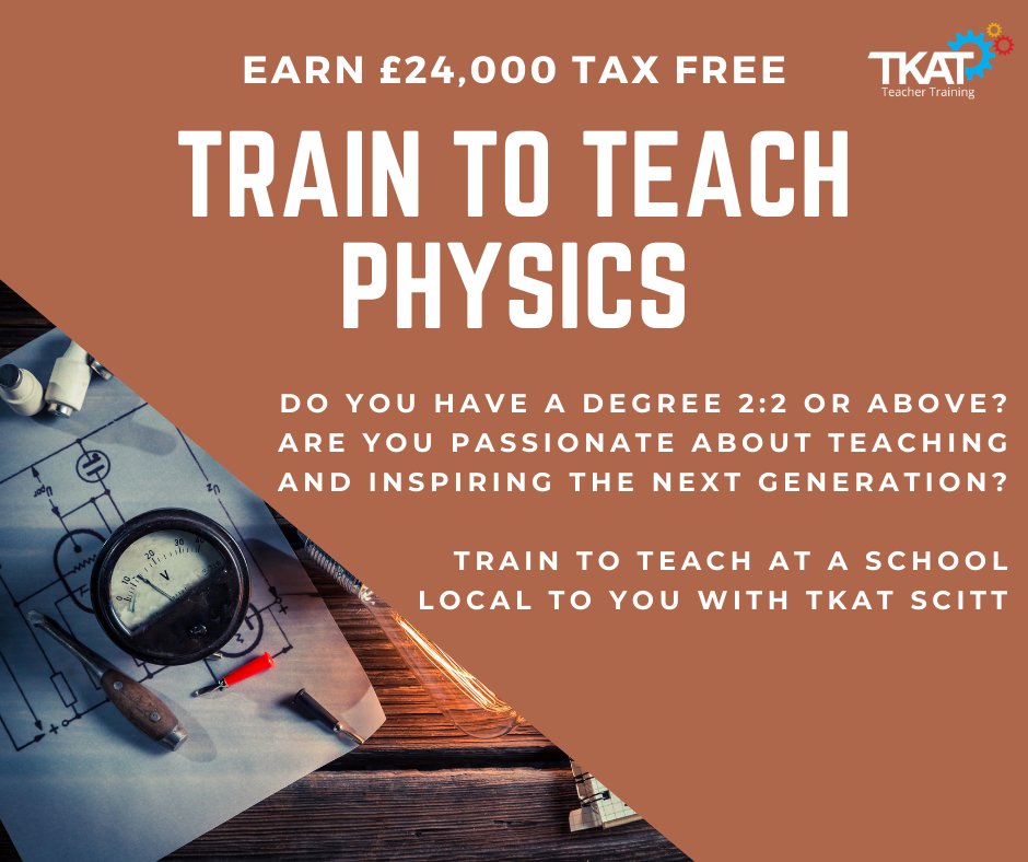 Do you have a passion for physics?  Would you like to inspire the next generation?  Train to Teach and earn whilst you learn.

#physicsteacher #traintoteach #becomeateacher #makeadifference #whowillyouinspire? #teachertraining #newcareer