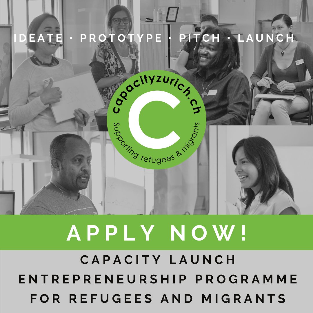 APPLICATIONS FOR CAPACITY LAUNCH ARE NOW OPEN! | Join our bilingual (EN/DE) Entrepreneurship Launch Programme (March - April). From IDEA💡 to PROTOTYPE &amp; then MAKE IT A REALITY.  DEADLINE: February 12, 2021 - Apply now here: buff.ly/2LI4PzE #LeaveNoOneBehind