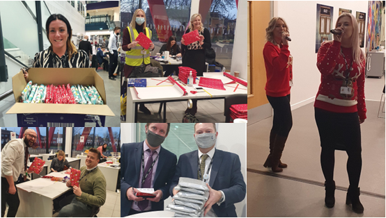TMCHull's tweet photo. It’s a wrap!
Little Marvell elves helped wrap presents for our students while the McDougall sisters entertained with voices of angels. #PRIDE https://t.co/K1tsfay5r7