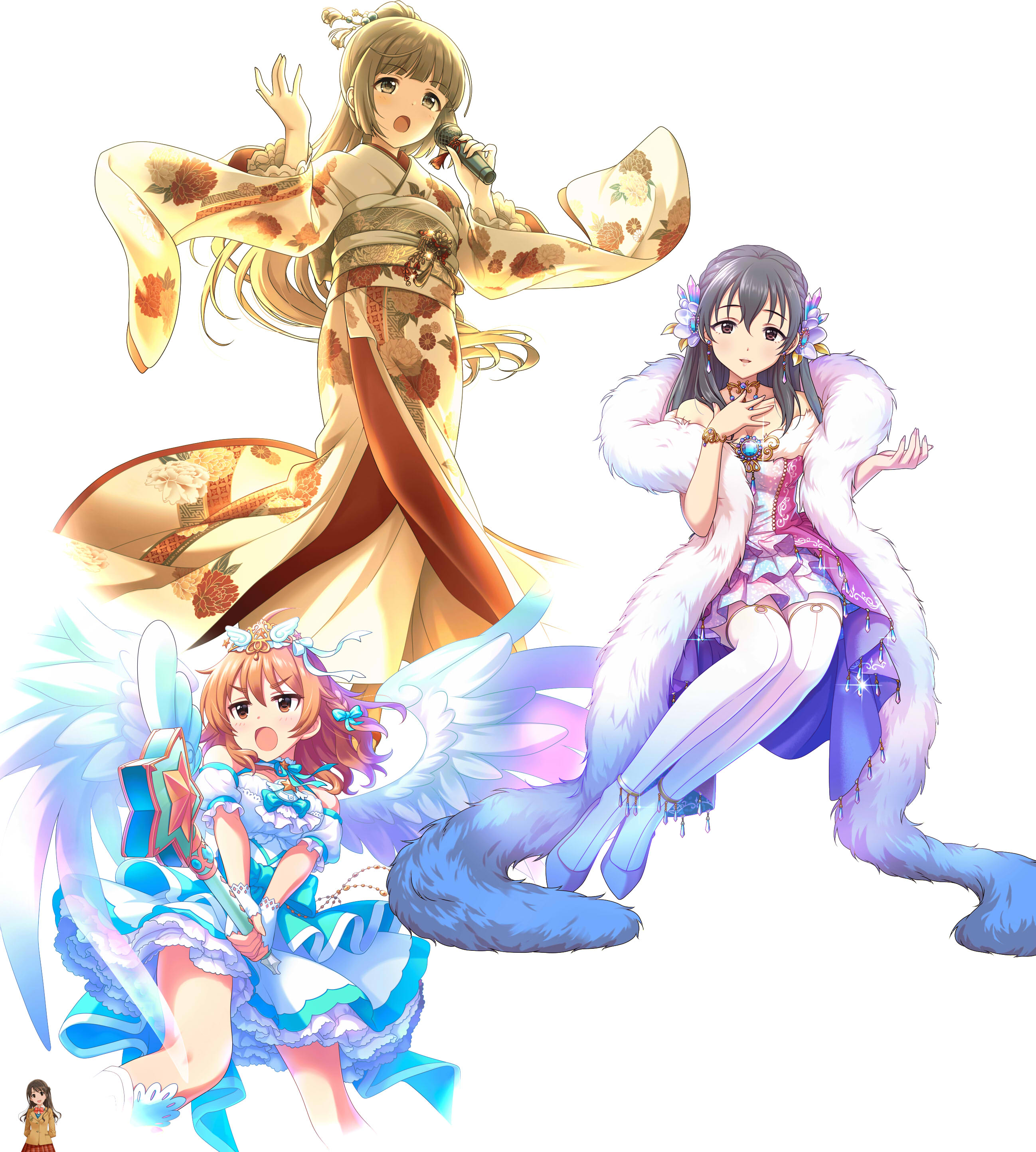 Nino 幸孑友 紀藍孑ﾊｼﾞﾒみ P モバマスの壁紙メーカー 9周年記念 で追加された 使用可能な素材のサイズデカすぎ ランキング 1位 芳乃 9 5mb 2位 比奈 8 6mb 3位 肇 7 3mb 左下が標準的な立ち絵サイズの卯月 T Co Xmhppqlixg Twitter