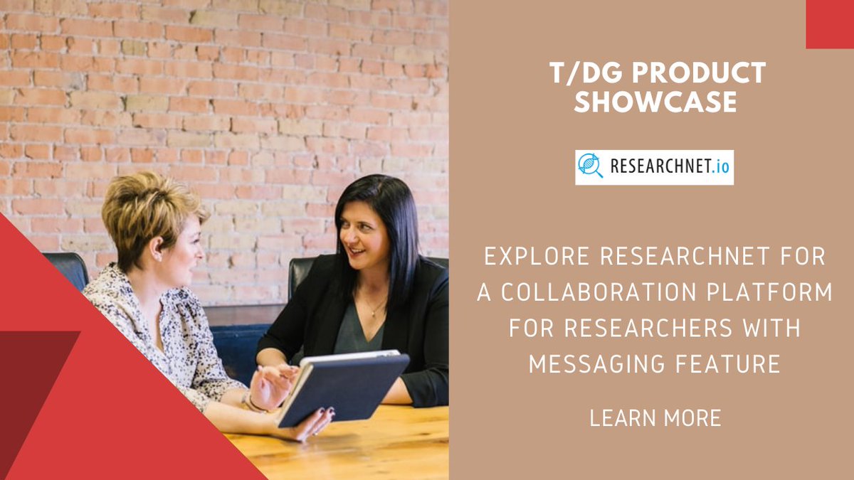 thedigtalgroup's tweet photo. ResearchNet, a T/DG product, is a collaboration platform with messaging feature https://t.co/8hTV5e6Pt0. #ResearchNet #BiomedicalResearch #collaboration #semanticsearch #NLP #AI #searchtechnology #search #3RDiSearch https://t.co/kOy6QWVj7B