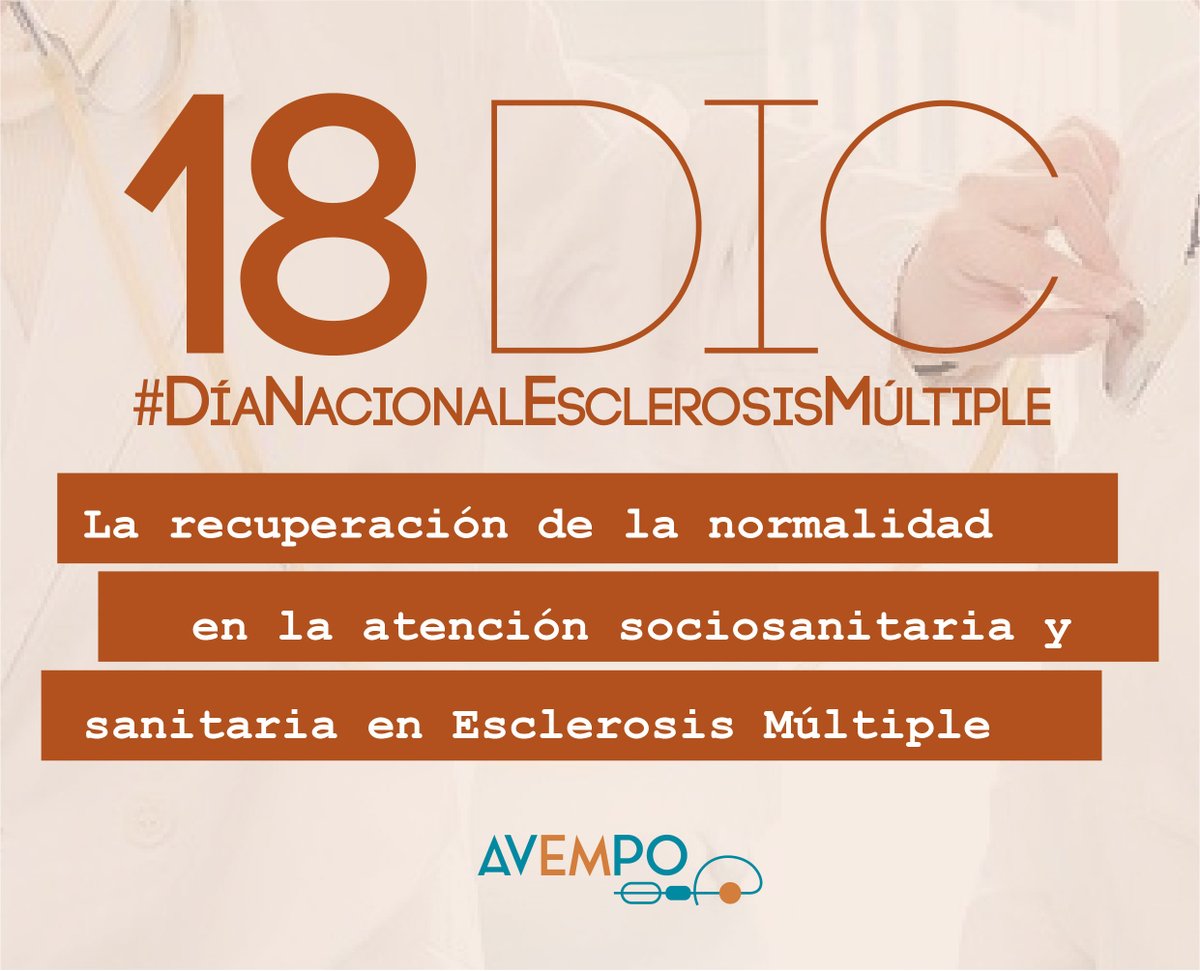 Hoy #DiaNacionalDeLaEM 🧡💪 pedimos que las #reivindicaciones de #EsclerosisMúltiple no se queden solo en #Hashtags👇

Normalidad en la #AtenciónSanitaria, #33AHORA, #RehabilitaciónIntegral, #Investigación, equidad en #TratamientoFarmacológico, info sobre #Covid_19, #contratación