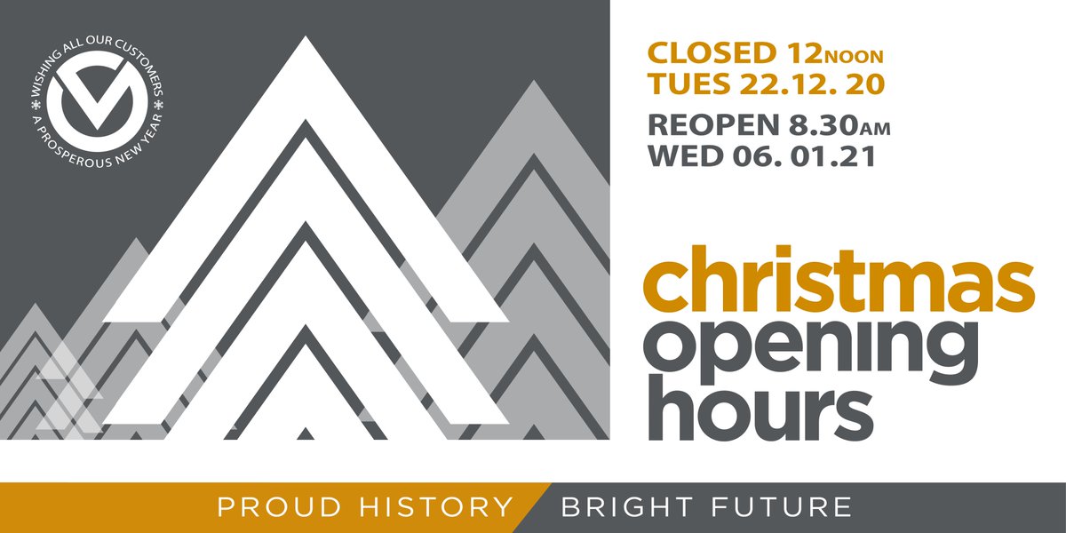 To all of our customers and suppliers; We would like to wish you a happy and healthy break, and look forward to working together in the new year.