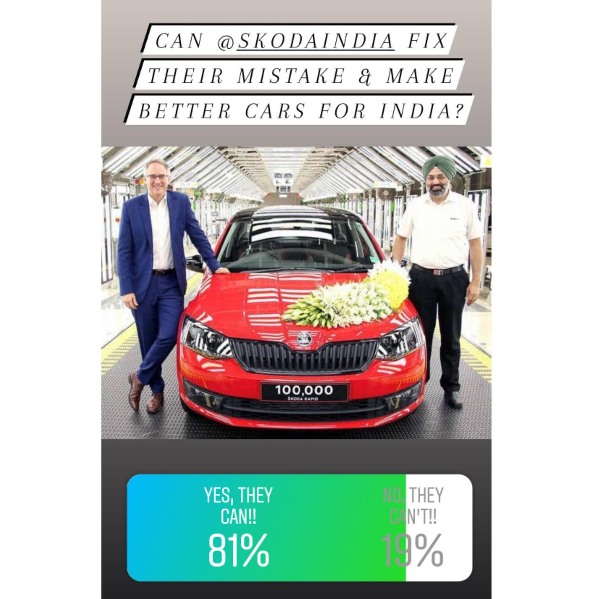 popping_polls's tweet photo. Results are out
#poppingpolls #polls #pollwithpp #results #finaceminister #nirmalasitharaman #finance #disinvestment #security #india #financialmarkets #goodoption #progress #skoda #skodavolkswagen #volkswagen #cars #manufacturing #indianneeds #mistakes #rectify #opinions #views https://t.co/kMdVf1DFhv