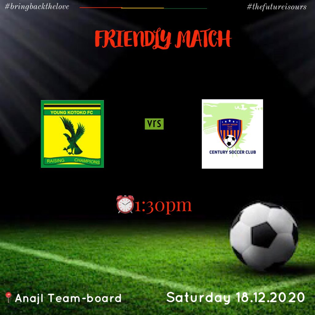 centuryscgh's tweet photo. ➡️NEXT⚽️ #centurysc #BringBackTheLove #THEFUTUREISOURS #ghana https://t.co/43sAv4K5ho