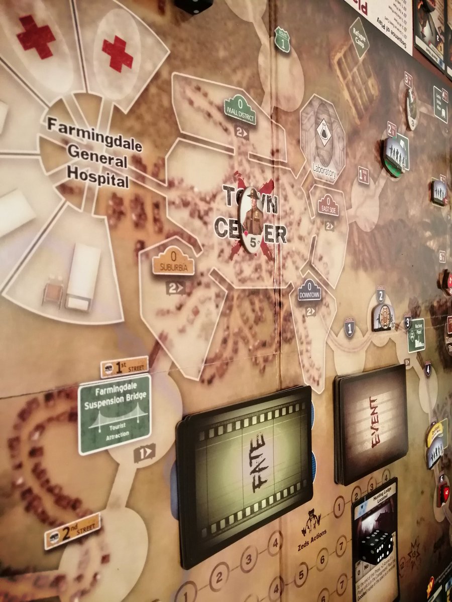 BackspindleGame's tweet photo. Enjoyed Dawn of the Zeds, basic game last night. Thank you @VPGame #zombies #boardgames #tabletop #cooperative #needmorebullets https://t.co/RRuWHK686N