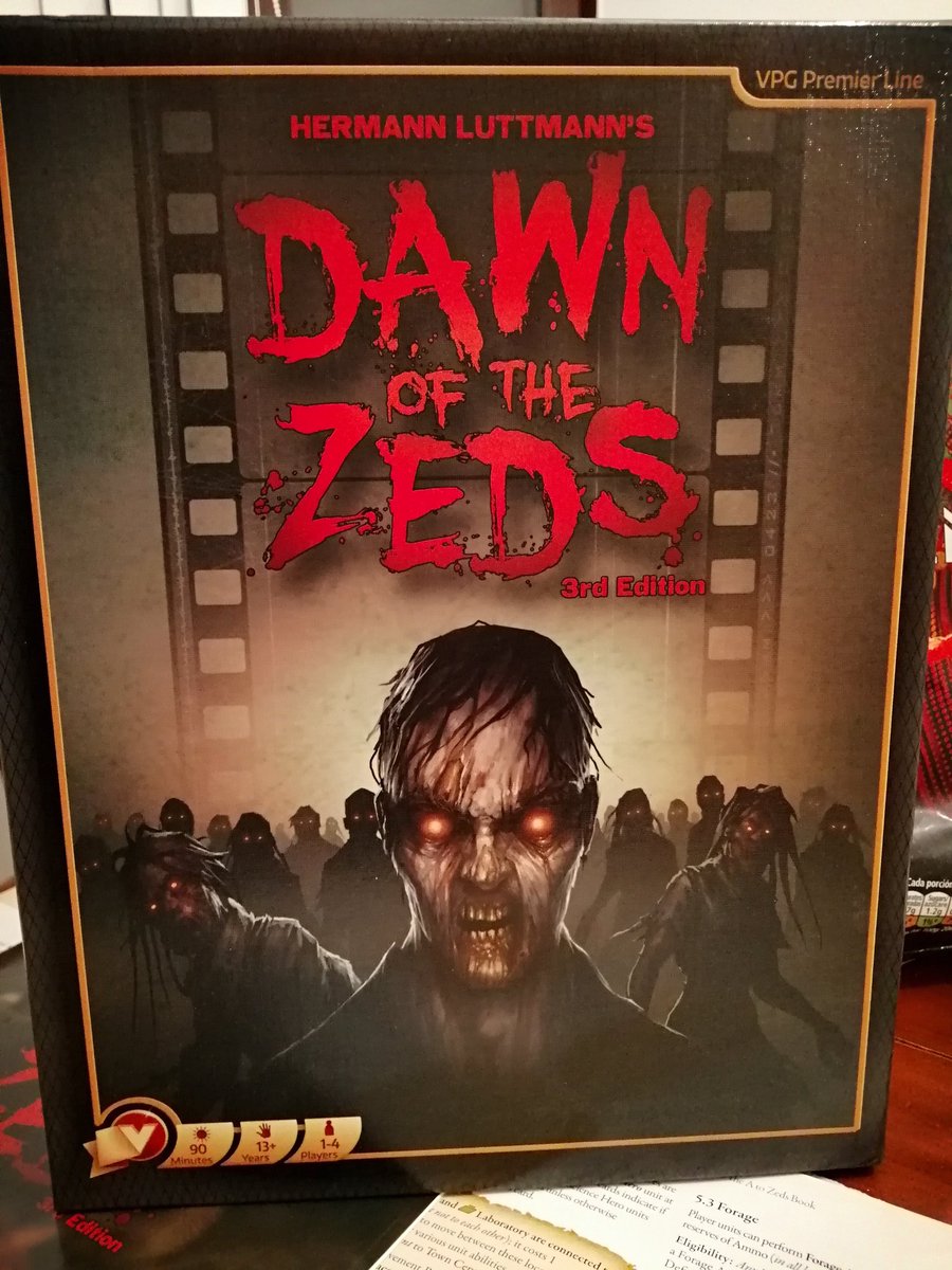 BackspindleGame's tweet photo. Enjoyed Dawn of the Zeds, basic game last night. Thank you @VPGame #zombies #boardgames #tabletop #cooperative #needmorebullets https://t.co/RRuWHK686N