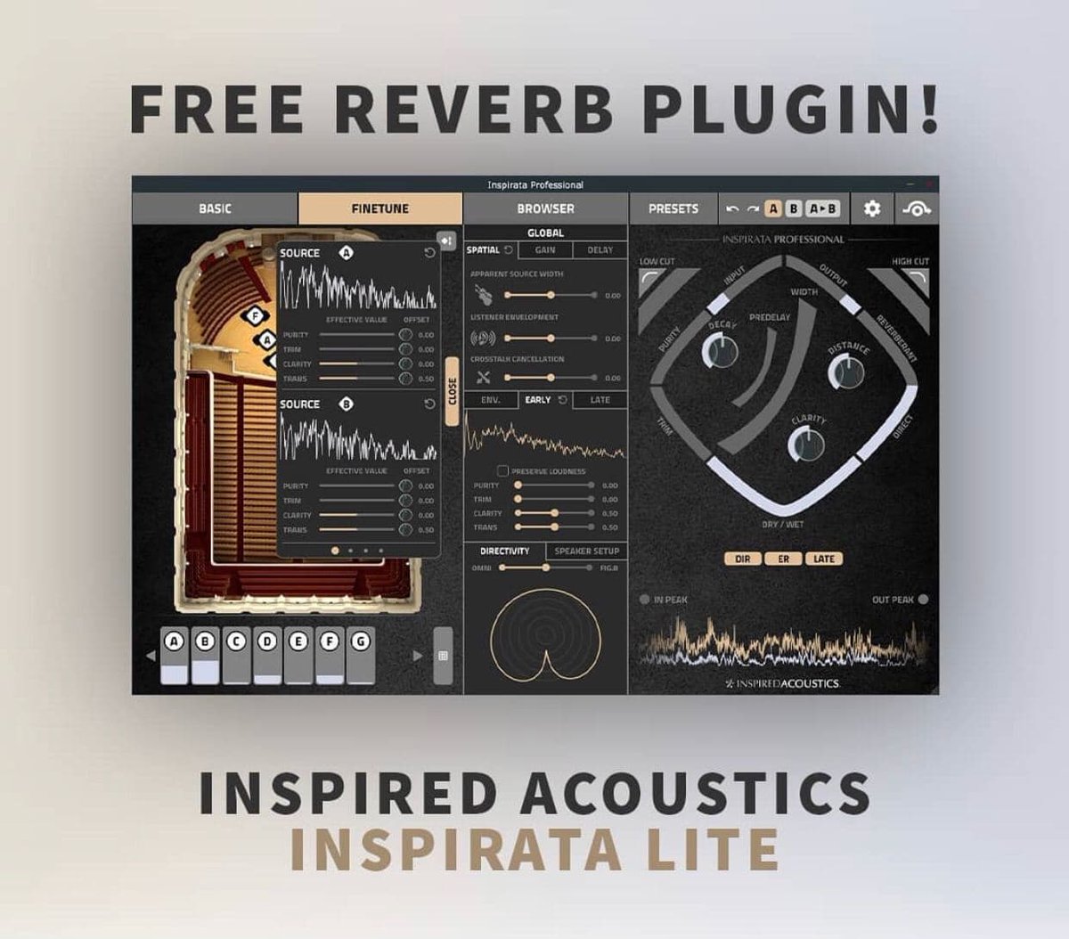 edm_ghost_com's tweet photo. Inspired Acoustics released Inspirata Lite, a $199 convolution reverb plugin that is free to download until January 31st, 2021.

#edmproducers #edmfamily #ghostproduction #edmghost #ghostproducer #producertips #freeplugins #freevst #reverb https://t.co/WHEHqwV9z1