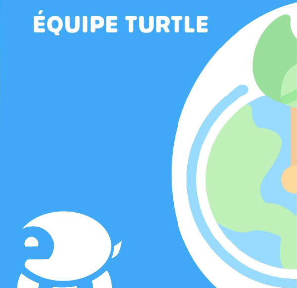 EarthUpFR's tweet photo. Après vous avoir présenté Earthy, la mascotte d’Earth Up, et Bumblebee, la représentante de l’équipe Bee, nous vous présentons cette semaine la dernière pièce du puzzle : Willys qui est l’ambassadeur de l’équipe Turtle. ✨ https://t.co/BEG5gTuAkE