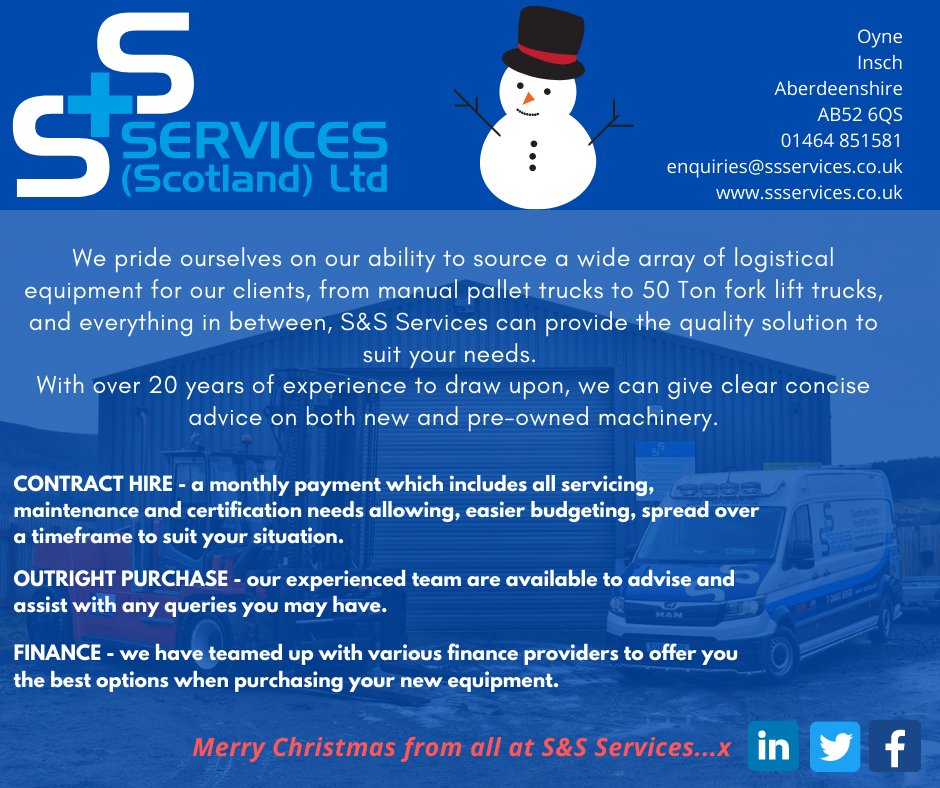 SS_Services_Ltd's tweet photo. Happy Friday followers...x S&amp;S Services would like to wish one and all a very Merry Christmas and a Happy &amp; Healthy New Year. #staysafeeveryone https://t.co/mxJd0HNdJr
