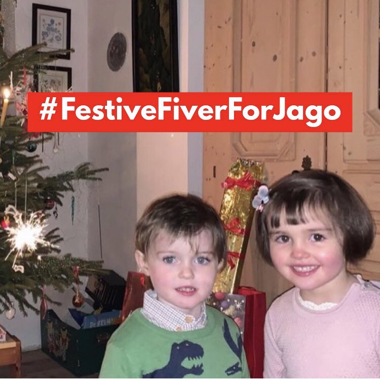 Here’s Jago last Xmas with twin sis Imogen. This year looks so different.Jago has had a horrid time lately. Pinning hopes on a car t-cell trial next spring but costs are ever growing. So grateful to whomever can donate a #FestiveFiverForJago to gofundme.com/f/Jagosjourney