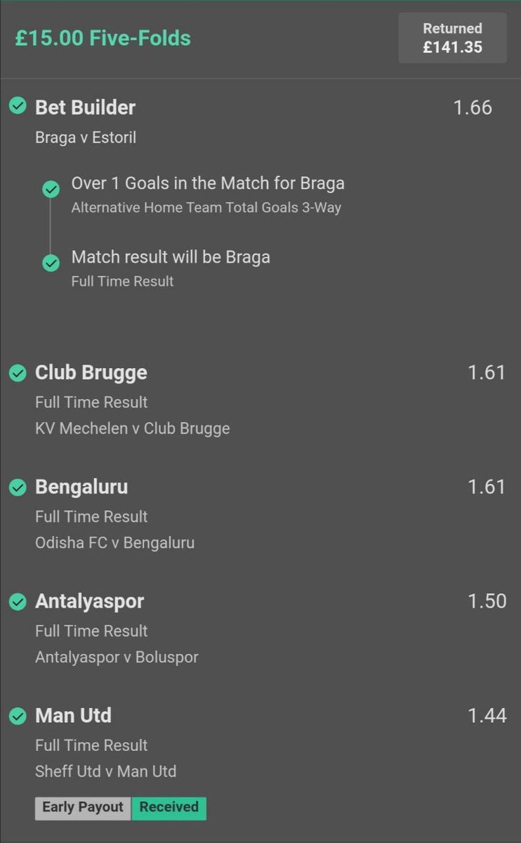 ProbetSports's tweet photo. 💥💥Booom💥💥 Risky &amp; Horses Both returning some nice profits in VIP https://t.co/ILKS479thc
