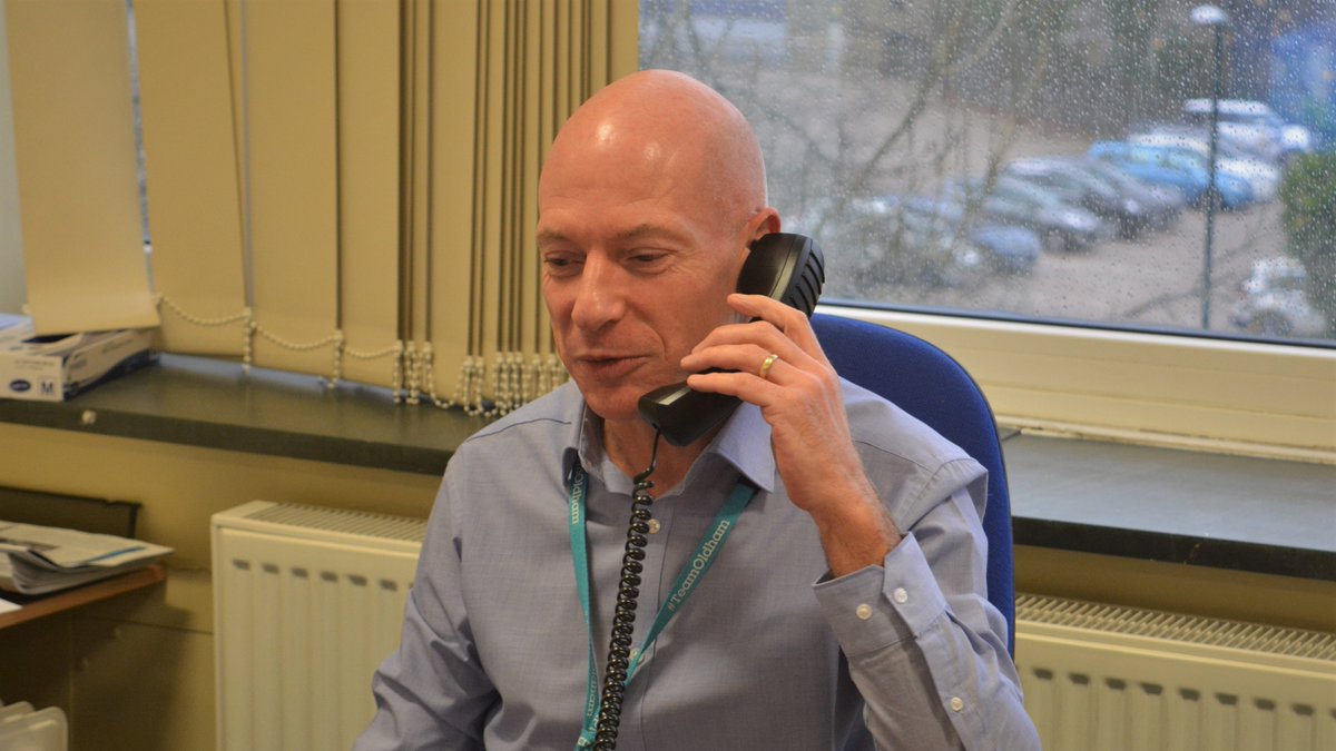 WeAreMioCare's tweet photo. We also want to say thanks to staff from the wider #CHASC (Community Health &amp; Adult Social Care) service led by Mark Warren, some of whom have stepped up to lend a hand, or rather their voice &amp; listening ear, as we undertake this big task.

Thank you #TeamOldham colleagues. [5/7] https://t.co/IAvXNy4lNq