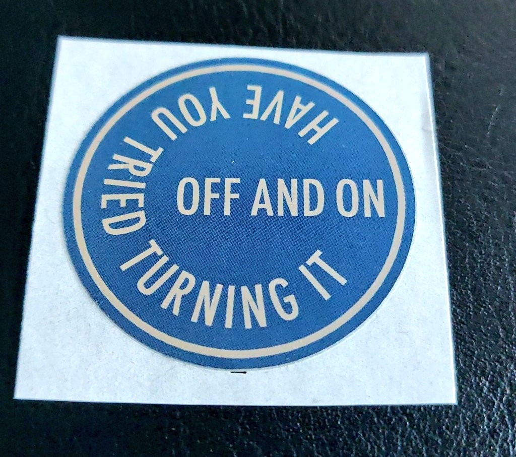 nerdsticker's tweet image. Have you tried turning it off and on?

#Stickers #rc3 #stickerexchange