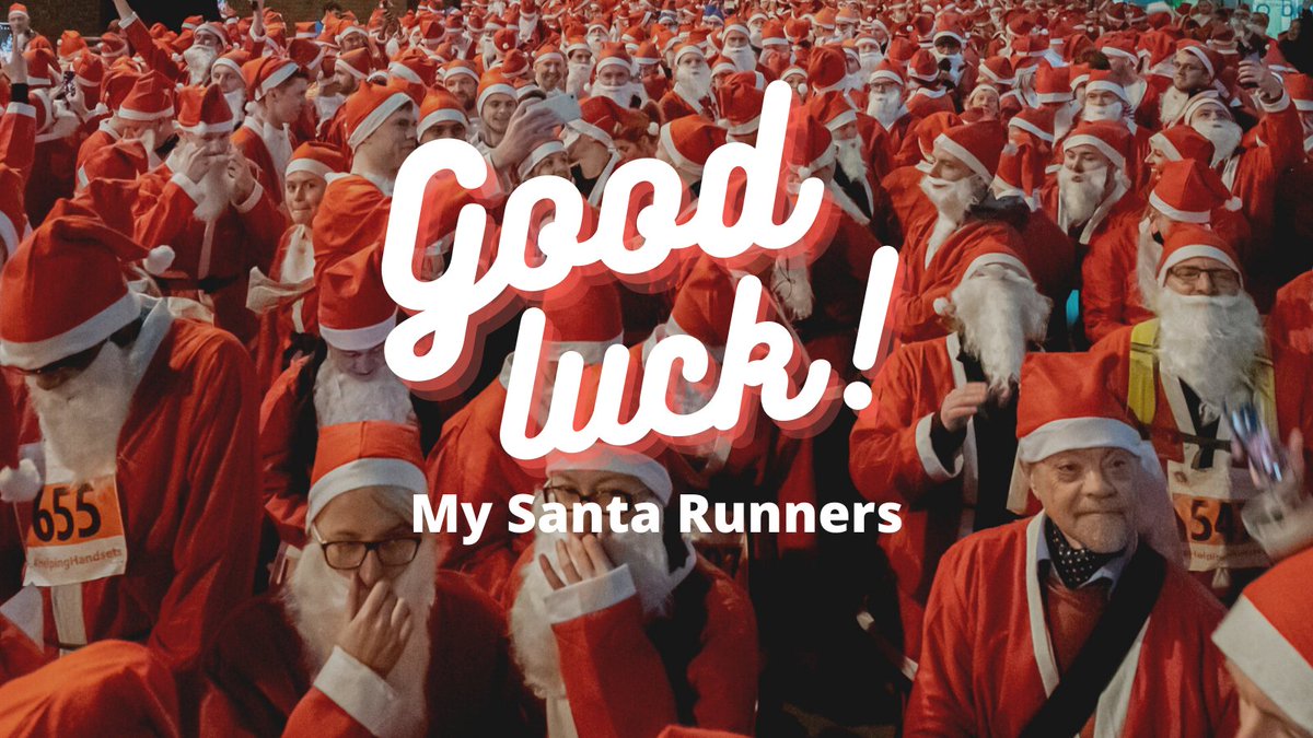 Wishing those of you who have still got their #MySantaRun challenge to complete the very best of luck! We hope the weather doesn’t dampen your spirits - get out there and have some fun whether it's rain or shine!