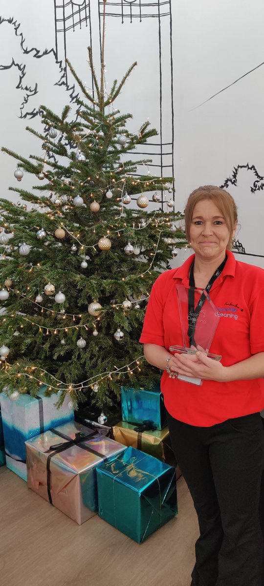 SparkleCleanup's tweet photo. We are proud to announce Debbie as our Sparkle Cleaning #EmployeeOfTheYear2020. Debbie joined the team in May 2019 and has truly lived an breathed our #CompanyValues each and every day.  She is an asset to the team and a pleasure to work with. Well done Debbie! 🏆 https://t.co/renAIzdLMi