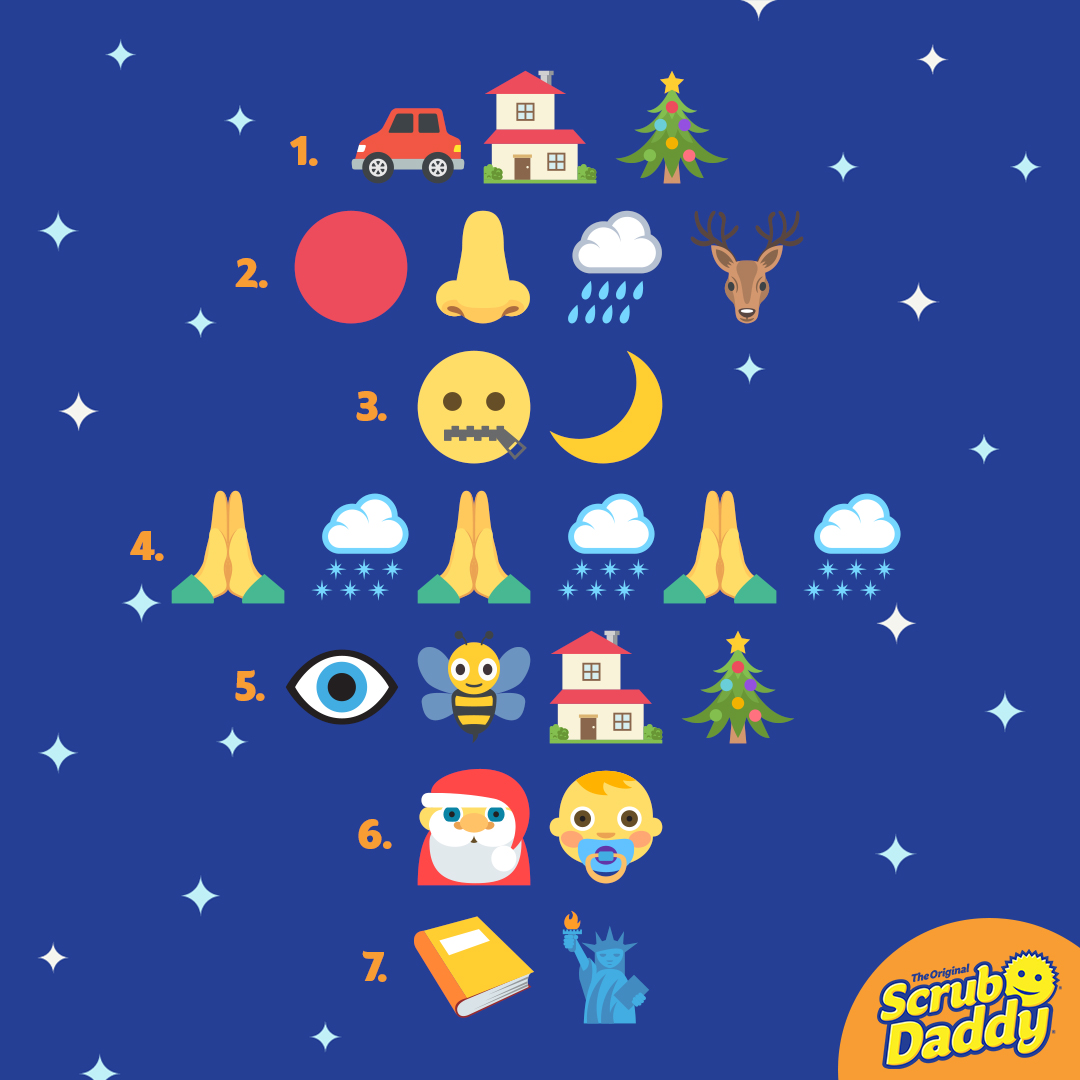 scrubdaddy_uk's tweet photo. Can you guess the Christmas songs by the emojis? π #ScrubDaddy #Christmas #ChristmasSongs #Game #InstaActivity #Fun #Game #GuessingGame #MrsHinch #Hinching #MrsHinchHome #Hinchers https://t.co/4s0PwCj5d1