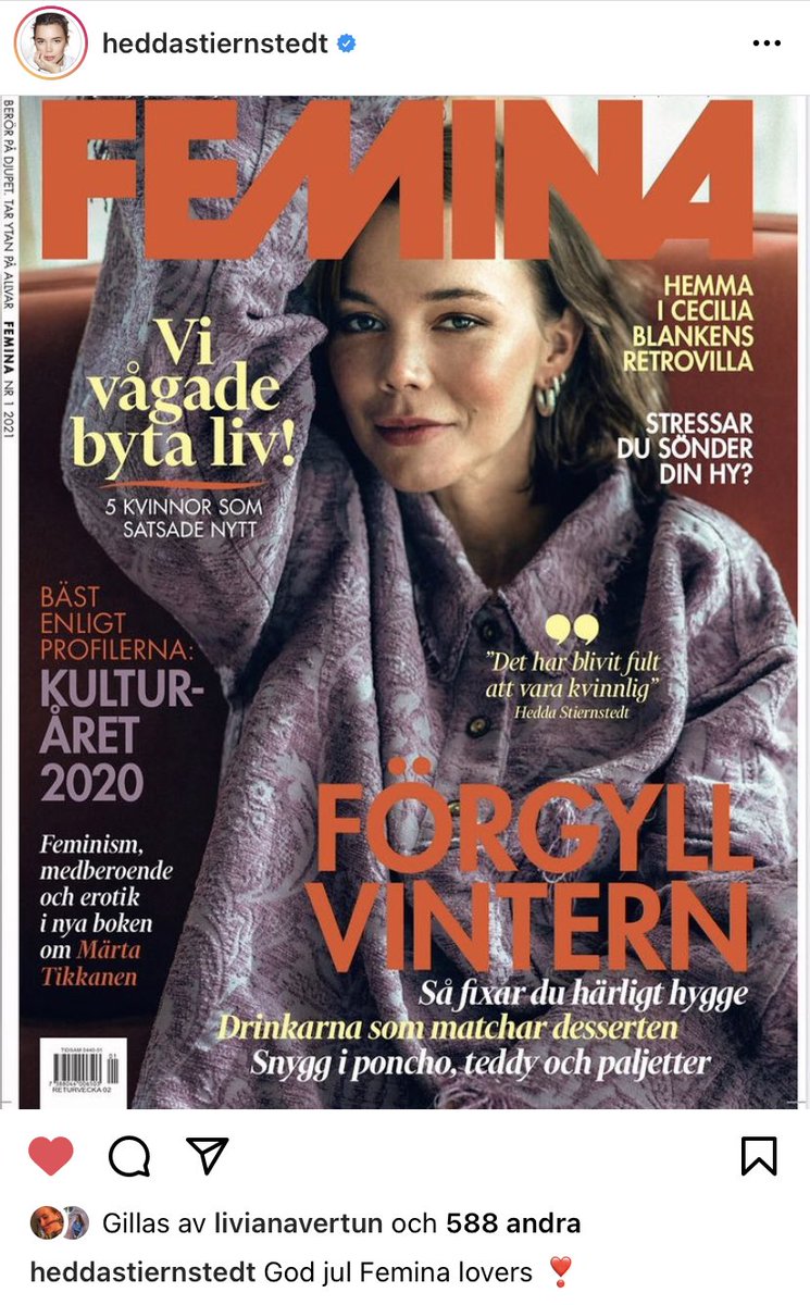 mmmroos's tweet photo. För guds skull, missa inte denna superintervju med Hedda Stiernstedt signerad bästa ⁦@Maria_Brander⁩. https://t.co/c3Js5qlAFb
