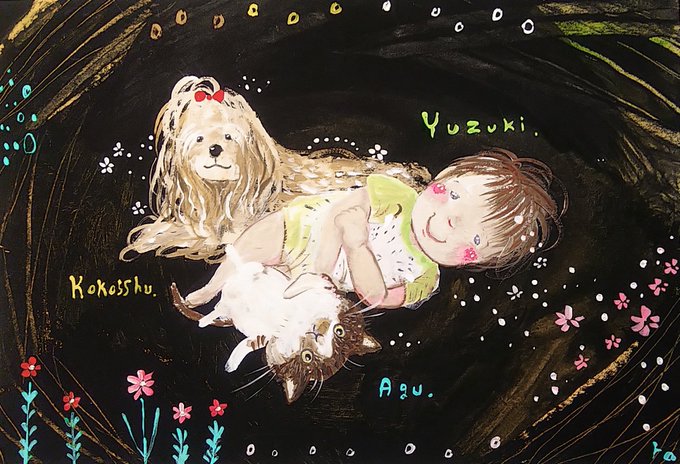 3種類の似顔絵オーダーでしたꪔ̤̮

#ペット似顔絵 #ペット #似顔絵 #絵 #イラスト 
