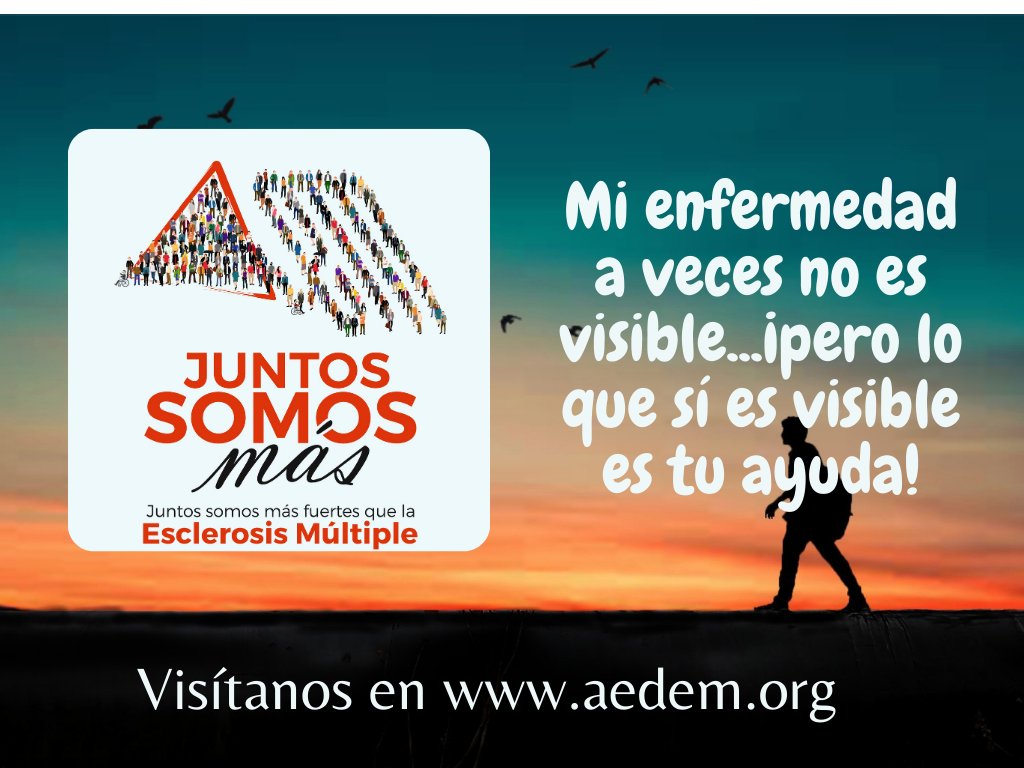 #DíaNacionaldelaEsclerosisMúltiple con el lema “Juntos somos más fuertes que la Esclerosis Múltiple". 
Puedes hacer tu #donación en Adem-Gu, c/ Antonio Machado nº2 19004 Guadalajara ☎949 203 381 📩info@ademgu.org
Más información ademgu.org/18-de-dic-dia-…