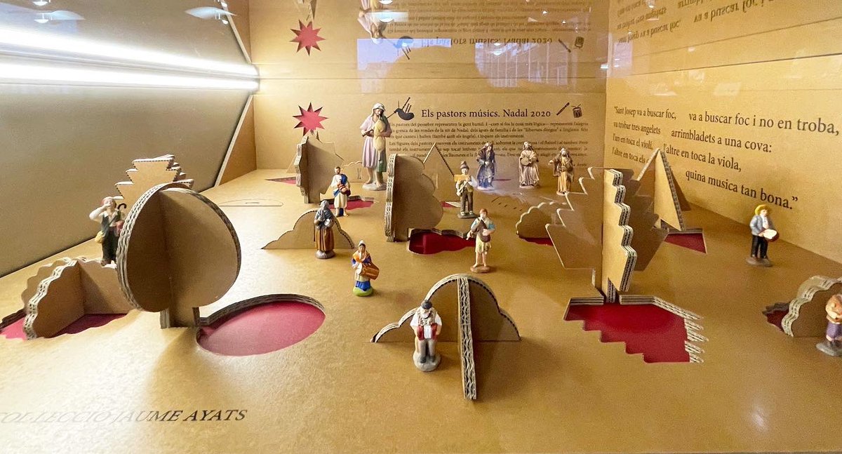museumusicabcn's tweet photo. Tenim nou pessebre “Els pastors músics”, fet amb materials reciclables, dissenyat per Albert Vallverdú i... amb peces de la col·lecció privada d’en Jaume Ayats! #pastorsmúsics #pessebre https://t.co/5wszRmlOzw