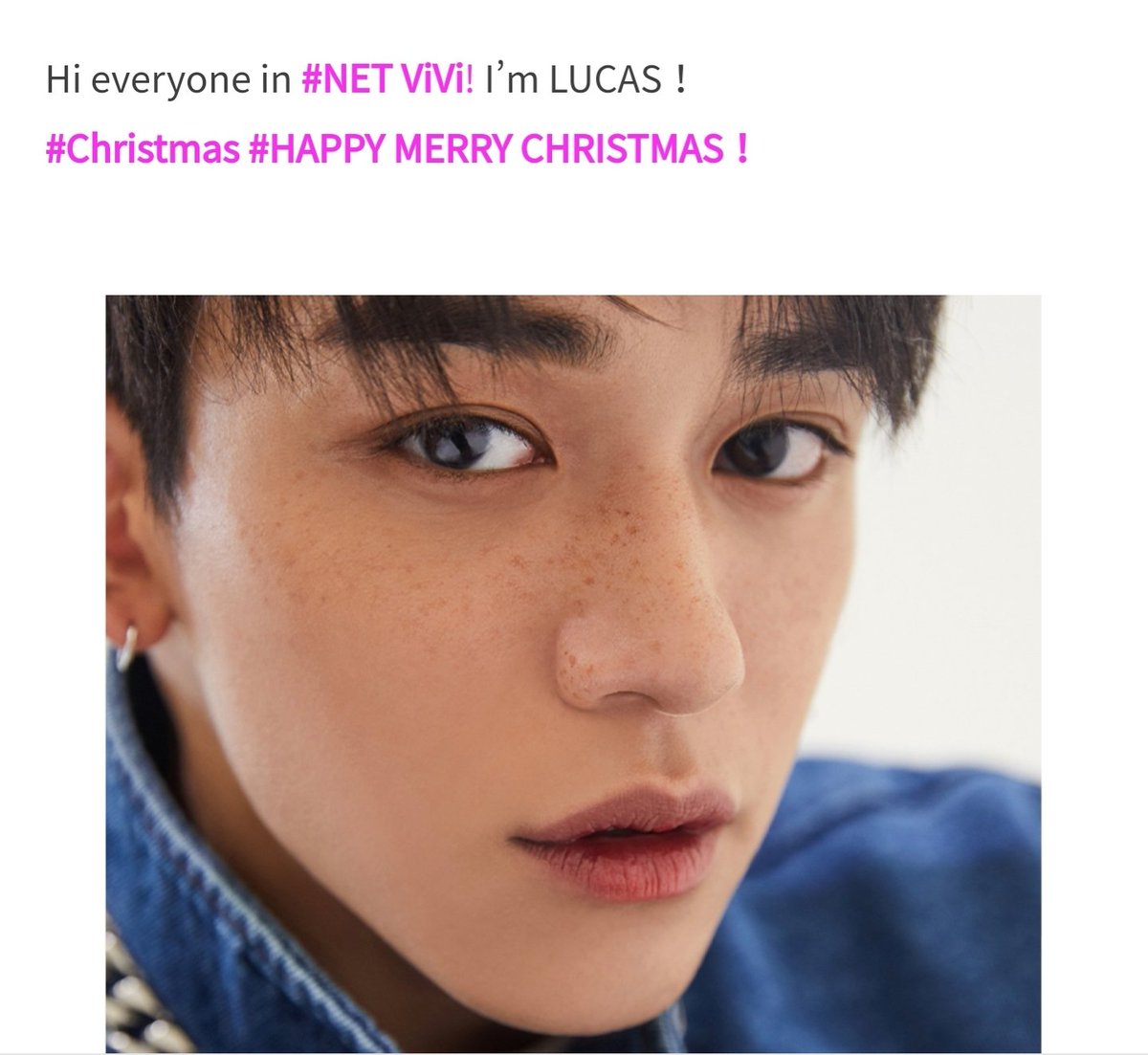 mrsunshinexx99's tweet image. สวัสดีทุกคน #NETViVi! ผมลูคัส!
#Christmas #HAPPYMERRYCHRISTMAS!

TOP 3 อย่างที่อยากกิน/ดื่มในวันคริสต์มาส
1 BBQ: ผมอยากร่วมวง BBQ กับครอบครัว
2 อาหารปรุงเองของคุณแม่: ผมรักอาหารฝีมือคุณแม่เสมอ
3 สเต๊ก: มันให้พลังงานผม!

อยากทำอะไรในวันคริสต์มาส?
• อยากจัดปาร์ตี้คริสต์มาสที่บ้าน