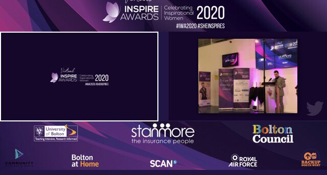 SheInsprAwrds's tweet photo. If you’d like your tweet to appear on Twitter wall during the ceremony please use the hashtags. All tweets will be moderated. 
 #sheinspires 
#iwa2020 
#InspireFinalist
#VirtualInspireAwards
#Inspire2020 
#InspireWinner2020
#InspireWinner 
#InspireHC2020 https://t.co/rI1Wqk5Q82