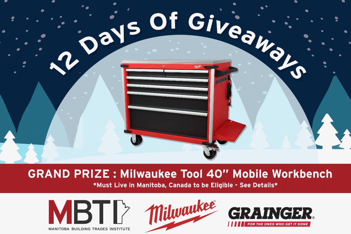 MBTInstitute's tweet photo. It’s time to give out our final MBTI GRAND PRIZE: A stainless steel @MilwaukeeTool work bench 🎉 (Draw Closes 10pm) 

How to enter:
🌟Follow @MBTInstitute
🌟Retweet this post w/ #MBTIGiveaways

*If you took part in our previous giveaways you’re already entered!
T&amp;C: Link In Bio https://t.co/J1UJizihCn