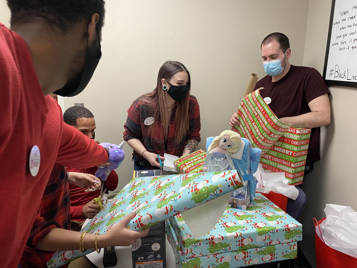 rjjasso's tweet photo. Such a great opportunity to adopt a family for the holidays and bond with the team. We are family over here at 2108 and want to thank @loveoutloudWS  &amp; @Target for the partnership. #region300givesback https://t.co/Dbw7THcK7K