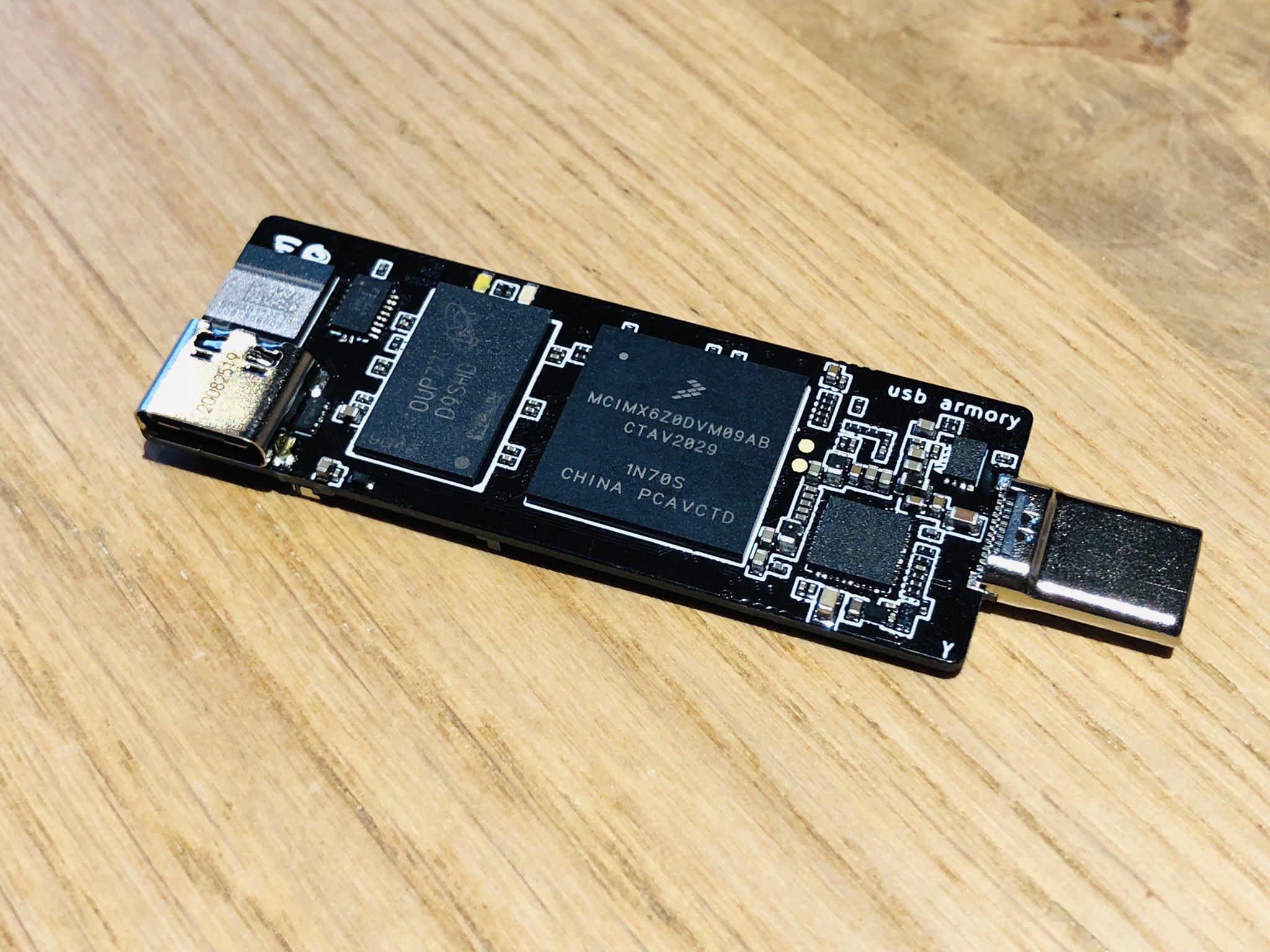 Andrea Barisani on Twitter: "The USB armory rev. γ (gamma) just arrived for testing! * Common Criteria EAL 6+ NXP SE050 secure element * Ultra High SD/MMc * More robust Type-C