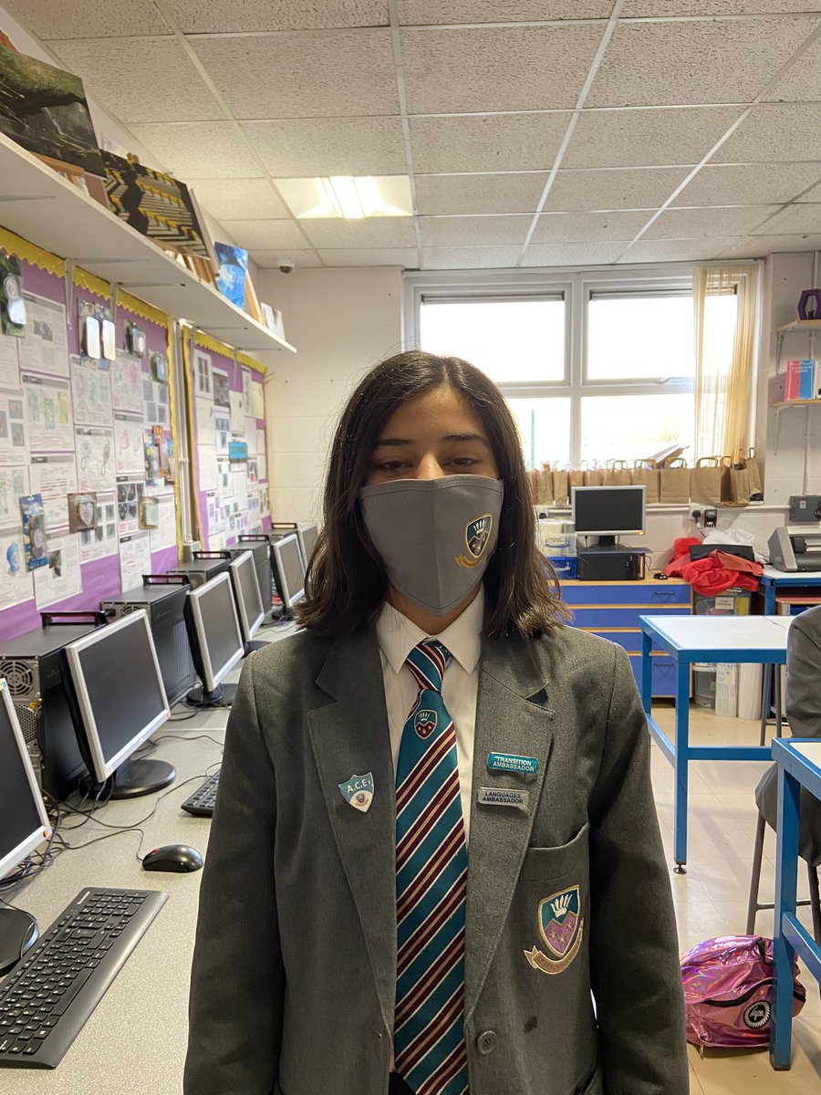 SharplesSchool's tweet image. Show your Sharples colours! Fabulous Sharples #LearnDreamAchieve cotton masks now available for £3 from the Student Zone. Thanks to @outworkstudio
