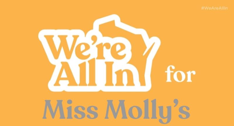I say “Thank you, Miss Molly” every time I pick up from this local cafe. #WeAreAllIn