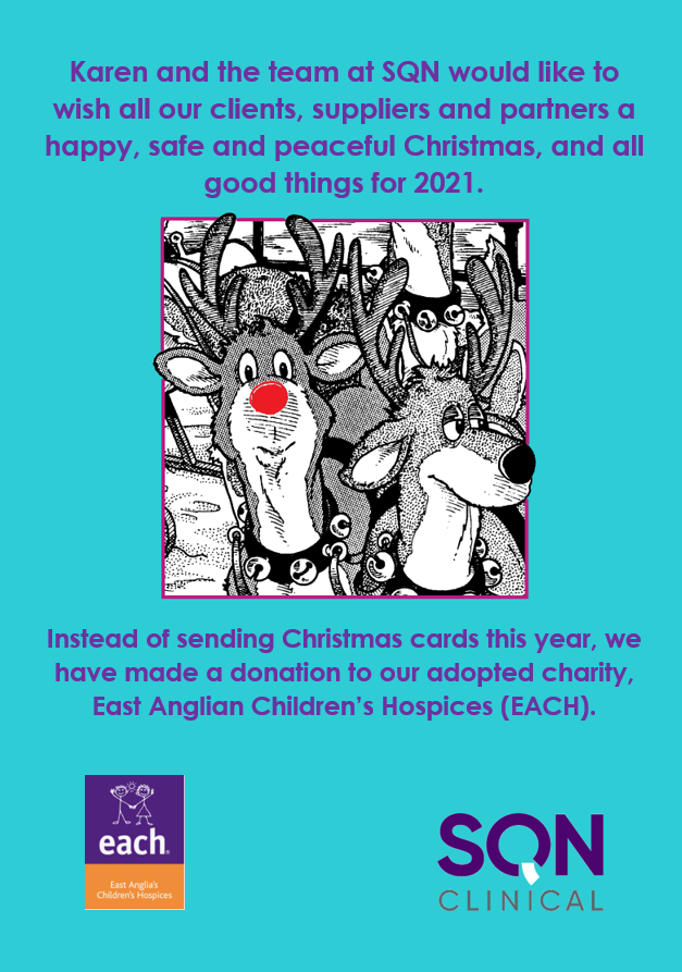 Karen and the team at SQN would like to wish all our clients, suppliers and partners a happy, safe and peaceful Christmas, and all good things for 2021.